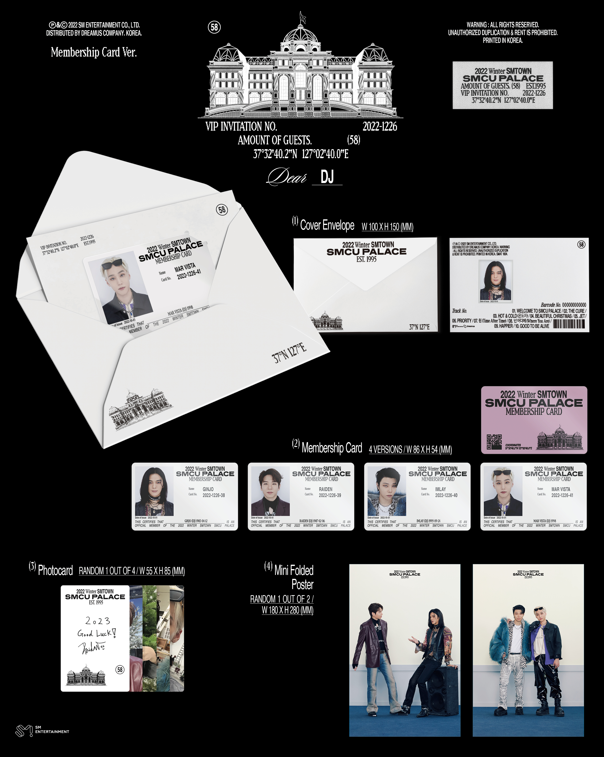 smcu トレカ アイリーン smtown ver jp.ktown4u.com : DJ (GINJO, RAIDEN, IMLAY, MAR VISTA) - 2022